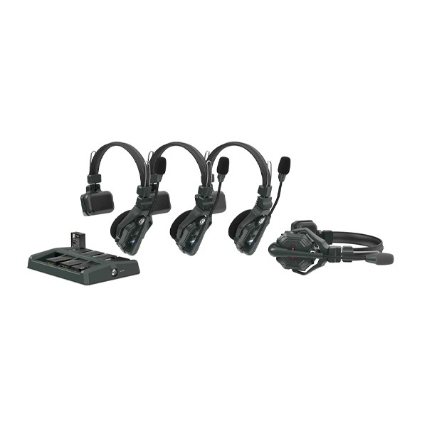 Hollyland Solidcom C1-4S Full-Duplex Wireless DECT Intercom System with 4 Headsets (1.9 GHz)