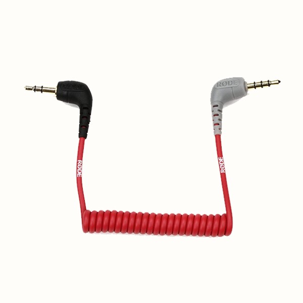 Rode SC7 3.5mm TRS to TRSS Patch Cable For Tablet, Smartphone (Red, Black, Grey)