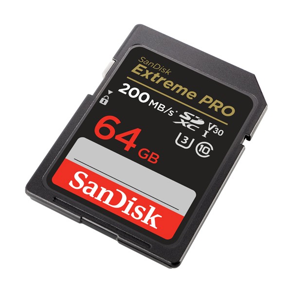 SanDisk Extreme Pro 64 GB 200 MB/s SDXC UHS-1 Memory Card