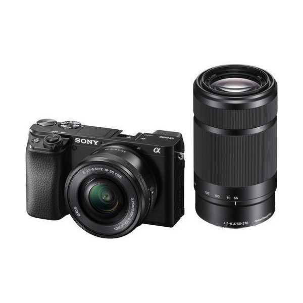 Sony a6100 Mirrorless Camera with 16-50mm and 55-210mm Lenses