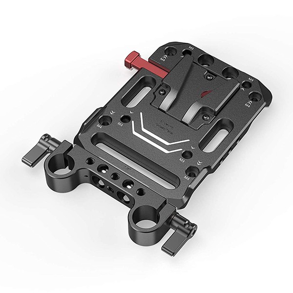 SmallRig V Mount Battery Plate with Dual 15mm Rod Clamp / 3016