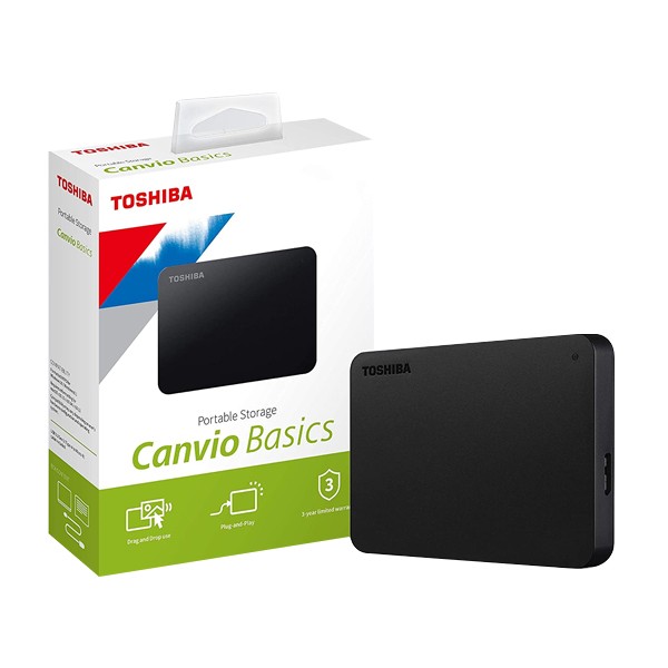 Toshiba 4TB Canvio Ready Portable External Hard Disk Drive (HDD), Black
