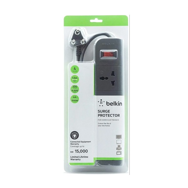 Belkin Essential Series 4-Socket Surge Protector